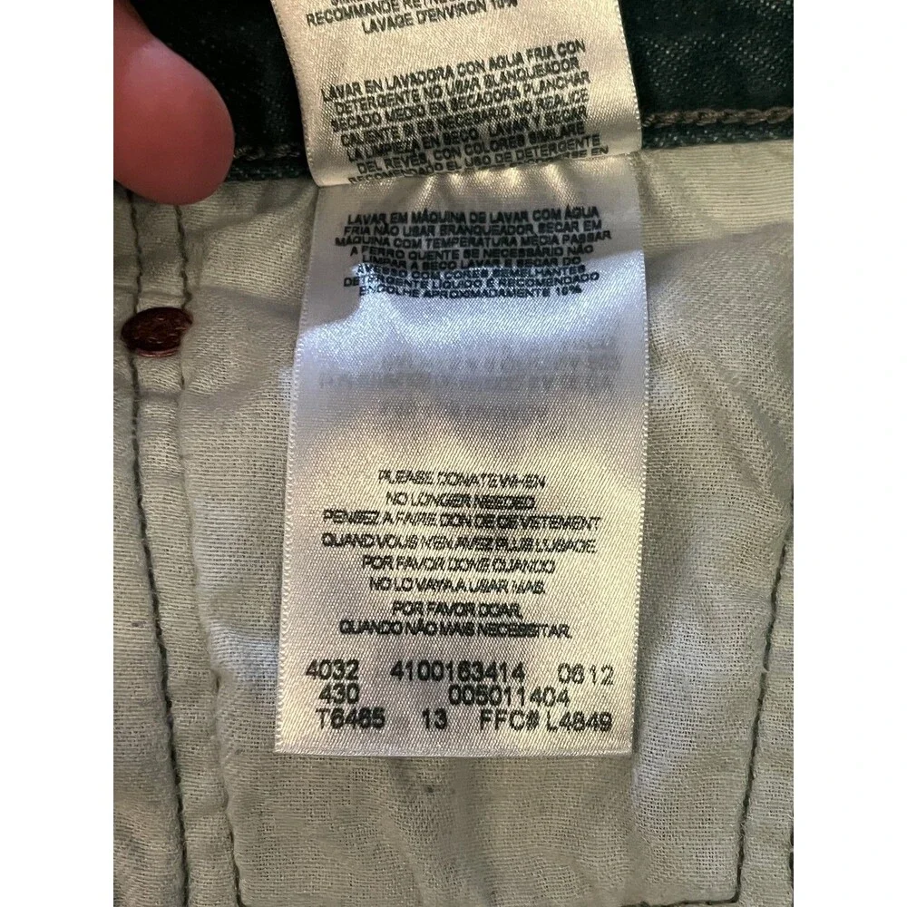 Levis 501 Jeans Mens 46x32 Blue Denim Button Fly Straight Leg Big Tall